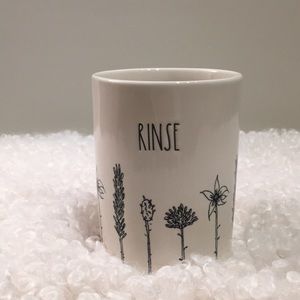 Rae Dunn Bathroom Stem Line RINSE Cup